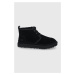 Semišové topánky UGG Neumel 1094269.BLK-BLK, dámske, čierna farba, na plochom podpätku, zateplen