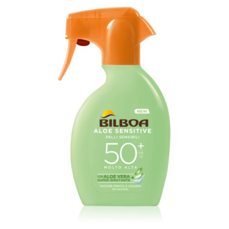 Bilboa Aloe Sensitive opaľovací sprej SPF 50+