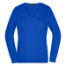 James & Nicholson Dámsky bavlnený sveter JN658 - Kráľovská modrá