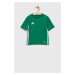 Detské tričko adidas Performance TABELA 23 JSY zelená farba, vzorované