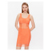 Calvin Klein Jeans Každodenné šaty J20J221463 Oranžová Slim Fit