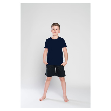 Boys' T-shirt with short sleeves Tytus - dark blue Italian Fashion