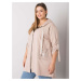 BÉŽOVÁ DÁMSKA MIKINA NA ZIPS S VRECKAMI RV-BL-6795.84-BEIGE