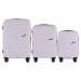 Svetlofialová 3dielna sada kufrov Wings HPE01 HPE01-3, Set of 3 Wings POLIPROPYLEN suitcases L,M