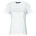 Karl Lagerfeld  rhinestone logo t-shirt  Tričká s krátkym rukávom Biela