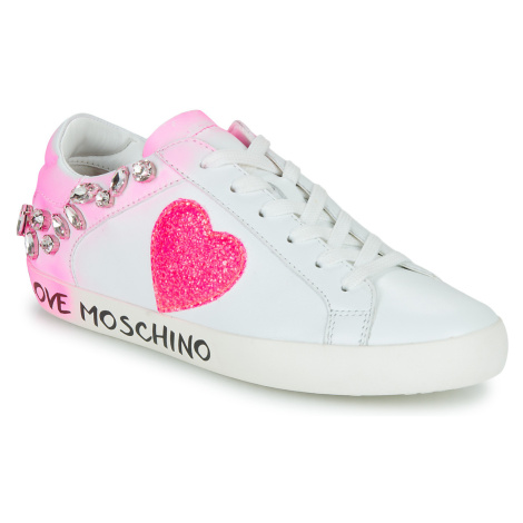 Love Moschino  FREE LOVE  Nízke tenisky Ružová
