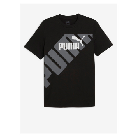 Čierne pánske tričko Puma Power Graphic Tee