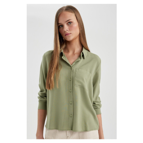 DEFACTO Regular Fit Long Sleeve Basic Shirt