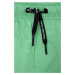Detské krátke nohavice Calvin Klein Jeans zelená farba, nastaviteľný pás