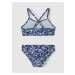 Modré dievčenské kvetované dvojdielne plavky name it Felisia