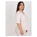 Světle růžová dámská halenka plus size ze sady 48