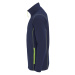 SOĽS Nova Men Pánska fleece mikina SL00586 Navy / Apple green