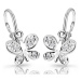 Cutie Jewellery Detské náušnice z bieleho zlata C2748-10-X-2 biela