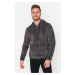 Trendyol Smoke Regular/Normal Cut Hooded Warm Plush Sweatshirt