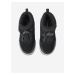 Čierne chlapčenské kožené členkové topánky Reima Slither