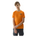 Chlapčenské turistické tričko s krátkym rukávom 4F JUNIOR TSHIRT-4FJWSS24TTSHM1131-70S-ORANGE