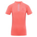 Children's quick-drying cycling T-shirt ALPINE PRO LATTERO neon salmon