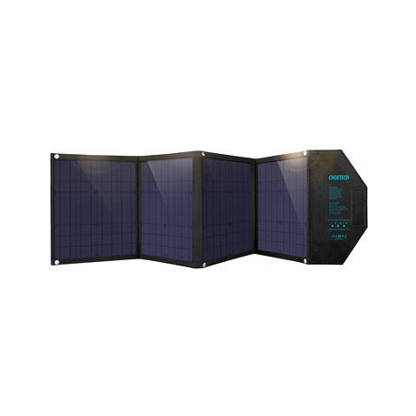ChoeTech Foldable Solar Charger 80W Black