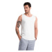 Pánske tričko bez rukávov OMBRE Tank top OM-TSBT-0192 V-1 white