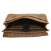 Hide & Stitches Hnedý mestský kožený ruksak „Metropolitan“ 11L
