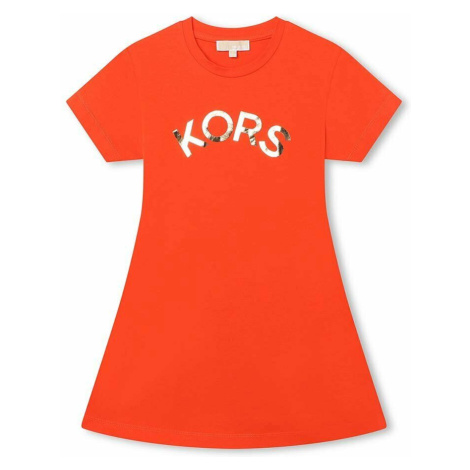 Dievčenské šaty Michael Kors červená farba, mini, rovný strih