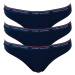 Tommy Hilfiger modrý 3 pack táng 3P Thong