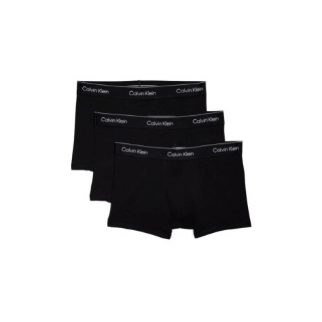 Pánske boxerky CALVIN KLEIN 3 PACK-TRUNK-BLACK W BLACK WB