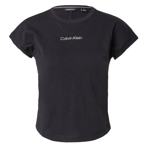 Calvin Klein Sport Funkčné tričko 'HYBRID'  čierna / biela