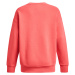 Mikina Under Armour Essential Flc Os Crew Venom Red