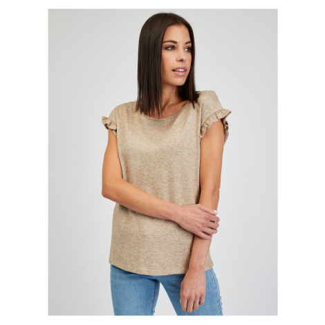Orsay Light Brown Womens Lined T-Shirt - Women