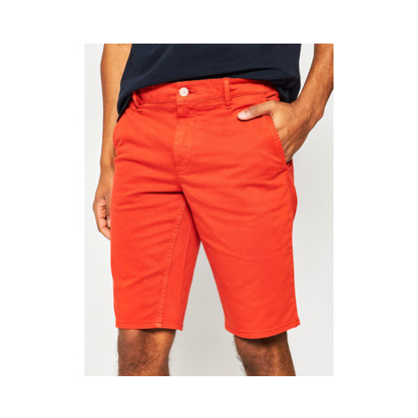 Boss Bavlnené šortky Schino 50403772 Oranžová Slim Fit