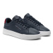 Tommy Hilfiger Sneakersy Th Court Leather Grain Ess FM0FM05297 Tmavomodrá