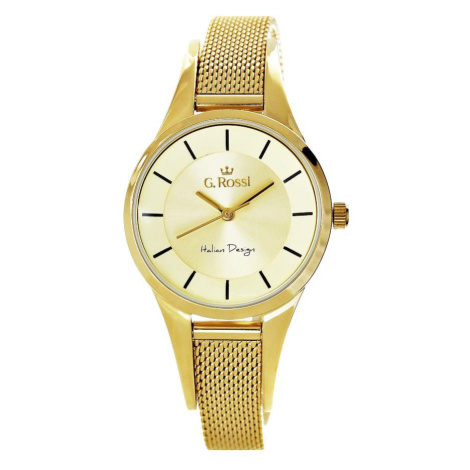 Dámske hodinky v zlatej farbe Gino Rossi 8154B-4D1,skl.6N