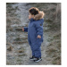 COLOR KIDS Coverall W. Fake Fur-741590.7150-Vintage Indigo