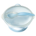 BabyOno Be Active Suction Bowl with Spoon jedálenská sada pre deti Grey 6 m+