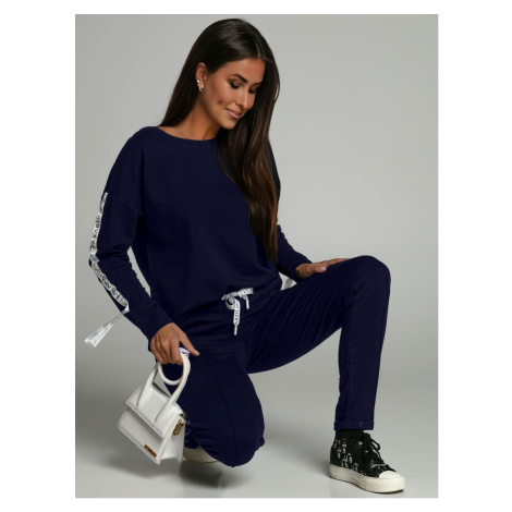 Women's navy blue tracksuit FASARDI