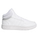 Juniorská rekreačná obuv ADIDAS Hoops 3.0 Mid K cloud white cloud white grey two