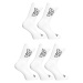 5PACK Styx high white socks