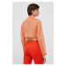 Bunda Calvin Klein Jeans dámska, oranžová farba, prechodná
