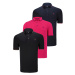 TRIPLE SET T8586 DEWBERRY MEN'S T-SHIRT-BLACK-NAVY-FUCHSIA