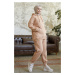 InStyle Merva Three Thread Tracksuit Set - Biscuit