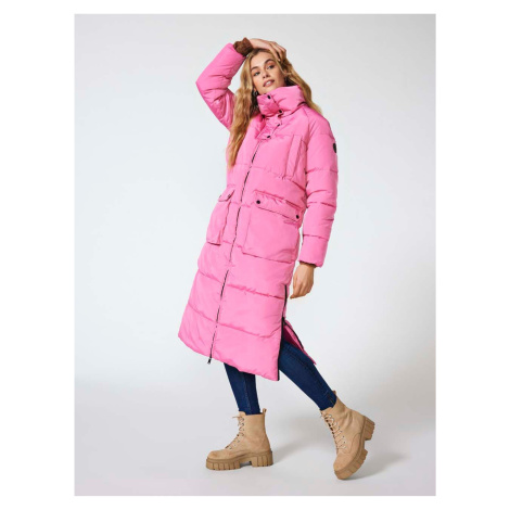 Women's pink quilted coat ONLY Nora - Women