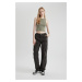 DEFACTO Cool Straight Fit Cargo Gabardine Trousers