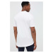 Bavlnené tričko adidas biela farba, vzorované