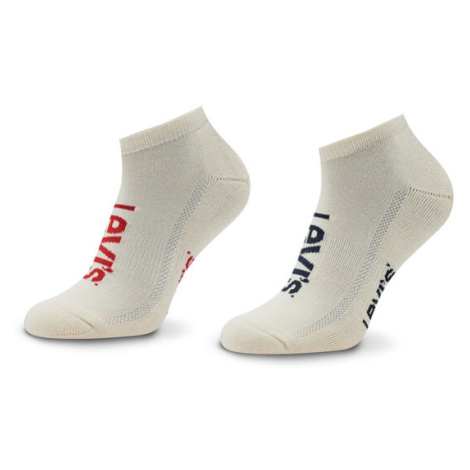 Levi's® Súprava 2 párov vysokých ponožiek unisex 701221255 Écru Levi´s