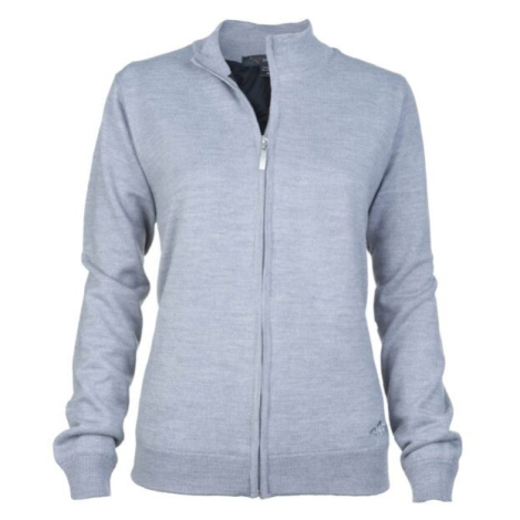 GREGNORMAN MERINO (50:50) LINED FULL-ZIP Dámsky sveter, sivá, veľkosť