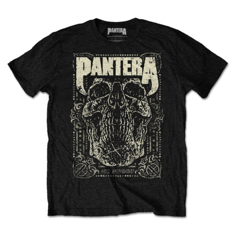 Pantera Tričko 101 Proof Skull Unisex Black