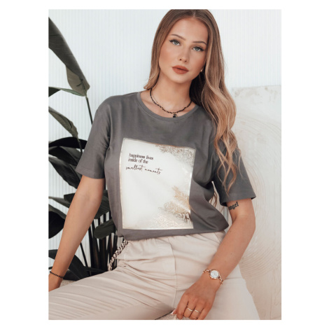 T-shirt damski CHANTE grafitowy Dstreet