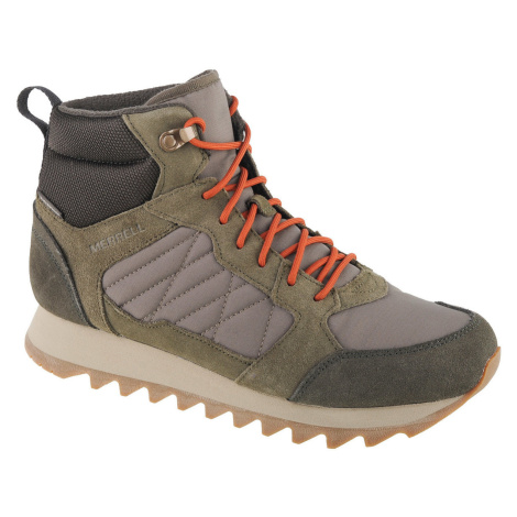 Merrell  Alpine Sneaker Mid PLR WP 2  Turistická obuv Zelená