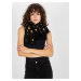 Women's scarf with print - black
